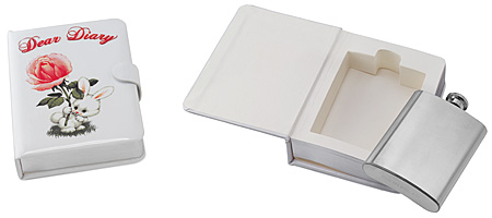 DEAR DIARY FLASK IN A BOOK | Flask, Diary, Book, Hidden | UncommonGoods