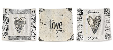Unique love plates
