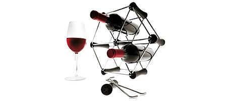 Modular Six Bottle Wine Rack