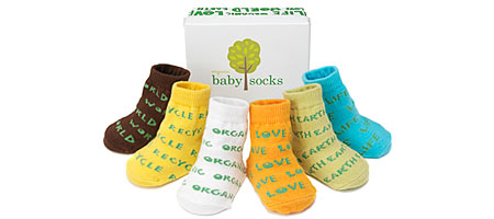 Organic Baby Socks - Set of 6