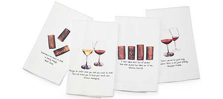 Quotable Wine Towels - Set of 4
