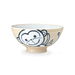 SET OF 3 BOWLS - PIG, MONKEY, BUNNY