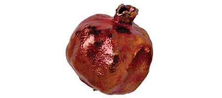 Antique Copper Pomegranate Ornament