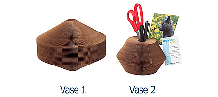 Cardboard Vases