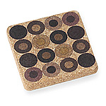 COLORFUL DOTS CORK COASTERS