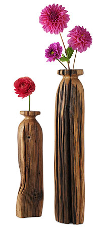 Chestnut Wood Vases
