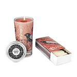 GARDENIA SEA SPRAY BIRD CANDLE SETS Gardenias and Citrus Seaspray Candles With Birds Matches UncommonGoods from uncommongoods.com