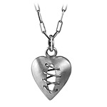 STITCHED HEART NECKLACE