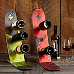 RECYCLED SKI WINE RACK