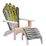 SNOW SKI CHAIR AND OTTOMAN