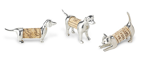 CORK PETS | Wine Corks Pewter Pet, Dog, Cat, Handmade Wine Gifts | UncommonGoods from uncommongoods.com