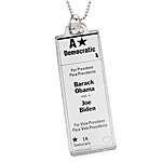 OFFICIAL DEMOCRATIC BALLOT NECKLACE