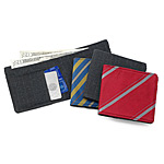 RECYCLED NECKTIE & SUIT WALLET