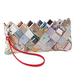 RECYCLED MAGAZINE CLUTCH