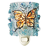 RECYCLED GLASS MONARCH NIGHT LIGHT