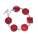 RED BUTTON BRACELET