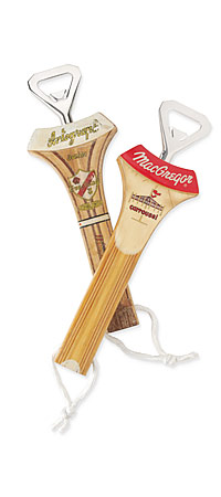 Recycled Tennis Racquet Bottle Opener - Image