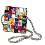 ACROSS-THE-SHOULDER RECYCLED WRAPPER BAGS