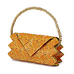 ORANGE RECYCLED WRAPPER PURSE