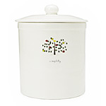CERAMIC COUNTERTOP COMPOST CONTAINER
