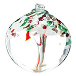 RECYCLED GLASS CHRISTMAS TREE GLOBE