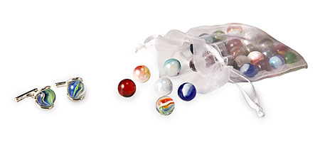 Interchangeable Marble Cufflinks