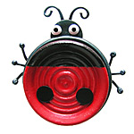 LADYBUG CHECKER BROOCH