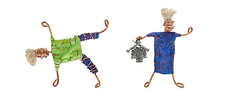 Knitting and Yoga Goddess Pins