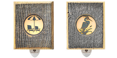 Reclaimed Wood Beach Nightlights