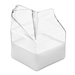 GLASS MILK CARTON CREAMER