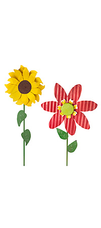 Oversized Recycled Tin Flowers