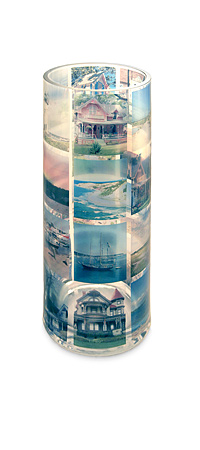 Custom Round Memory Vase