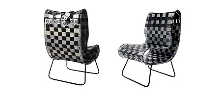 Reclaimed Seatbelt Chair
