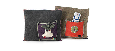 Upcycled Wool Pocket Pillows