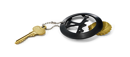 Bike Cog Bottle Opener Keychain
