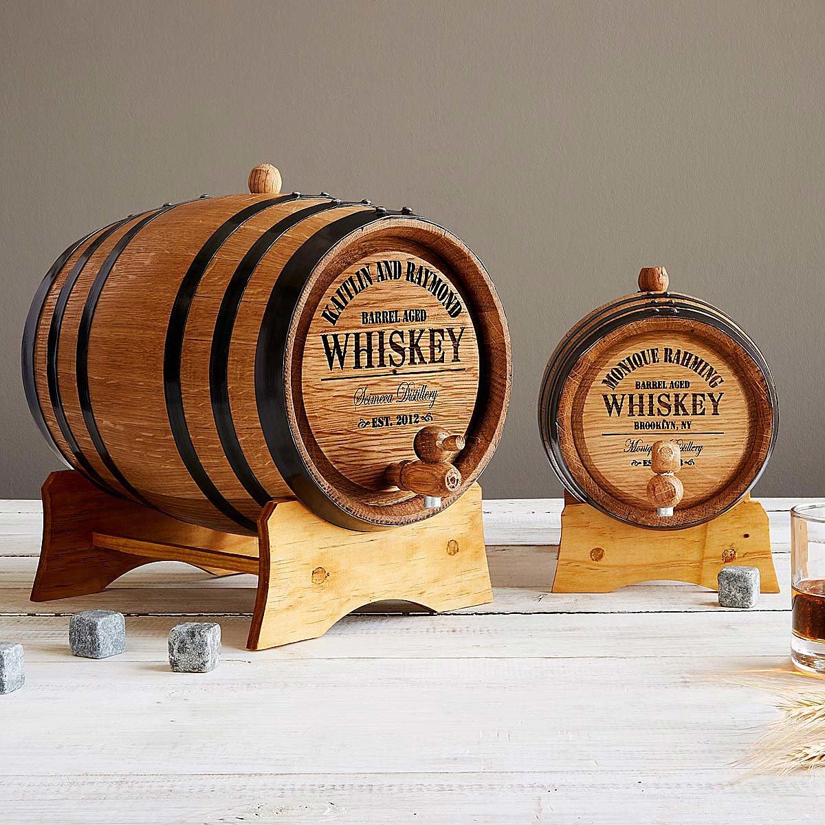 PERSONALIZED WHISKEY BARREL mini barrel