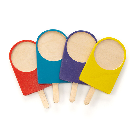 Wooden Popsicle Coasters | UncommonGoods