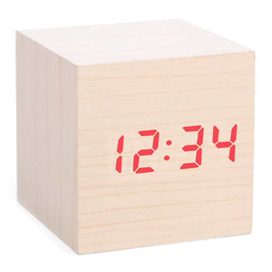 Cube LED Alarm Clock | UncommonGoods