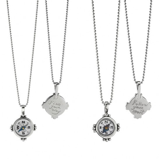 Hand Engraved Compass Necklaces by Kevin & Deborah Healy| UnommonGoods
