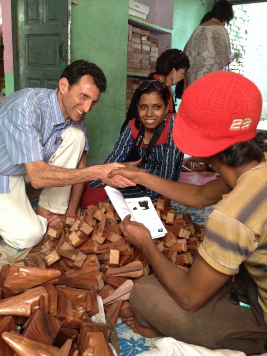 Dave Meeting Artisans in India