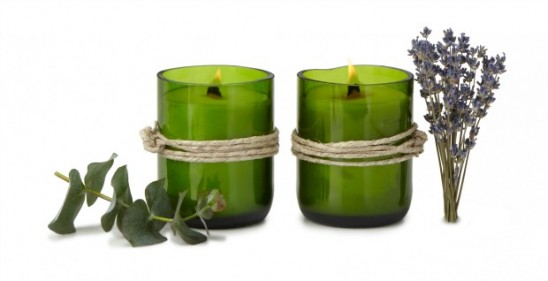 Recycled Wine Bottle Candles | UncommonGoods