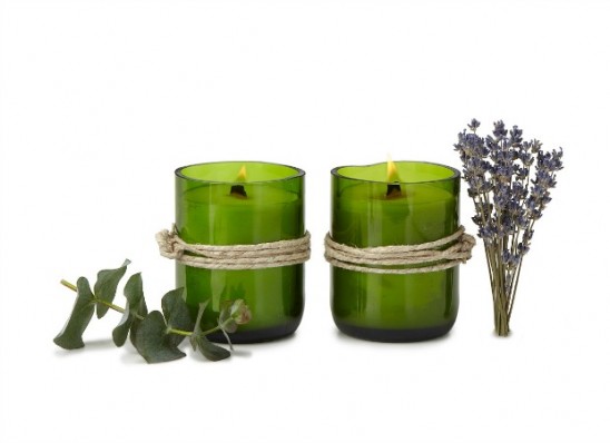 Recycled Wine Bottle Candles | UncommonGoods