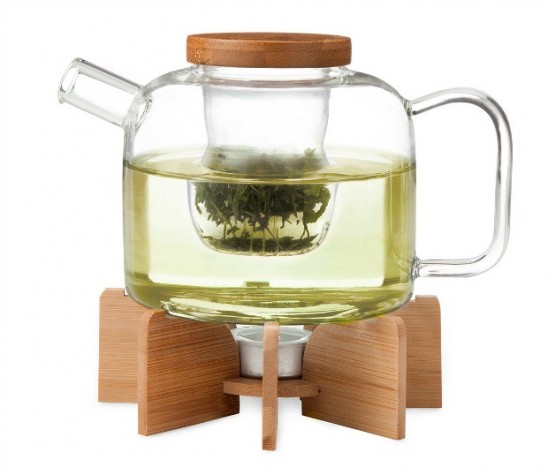 Glass Teapot with Stand | UncommonGoods