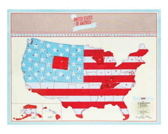 USA Scratch Map | UncommonGoods