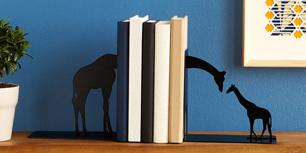 Giraffe Family Bookends | UncommonGoods