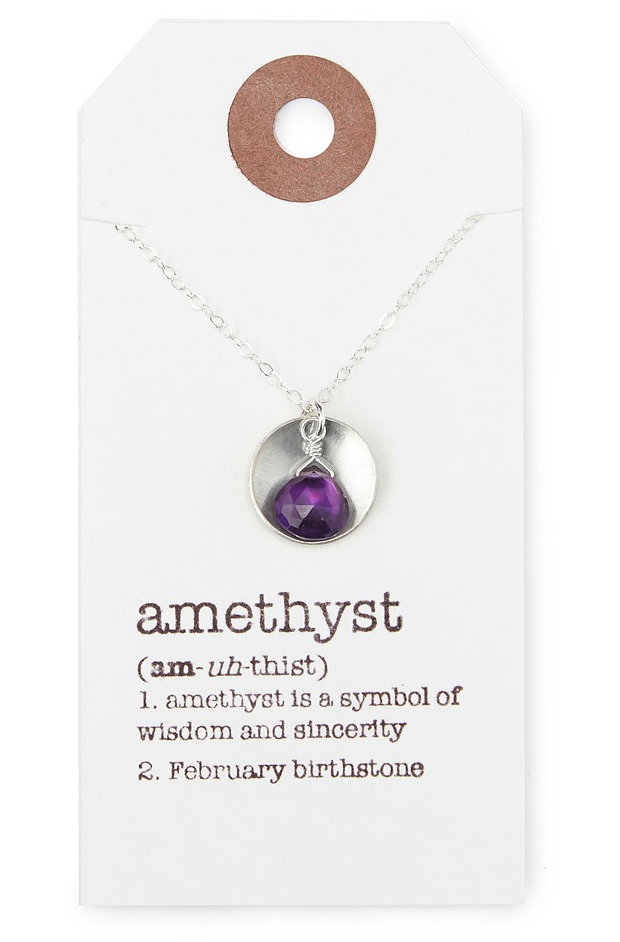 Birthstone Definition Necklace | UncommonGoods