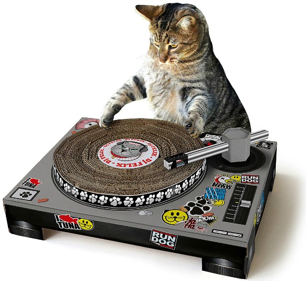 DJ Cat Scratching Pad | UncommonGoods