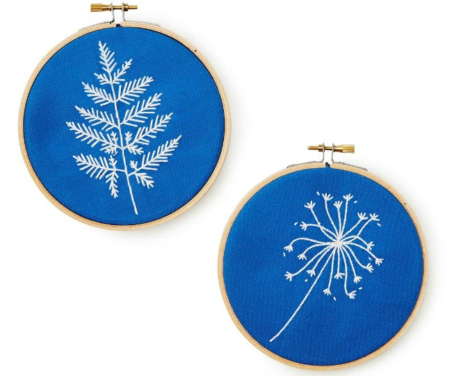 DIY Botanical Embroidery Kit | UncommonGoods