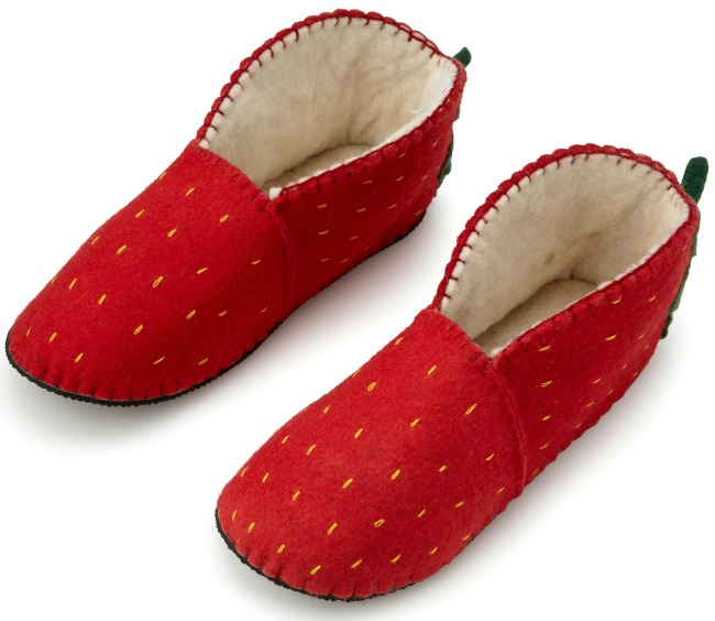 Foodie Slippers Strawberry | UncommonGoods