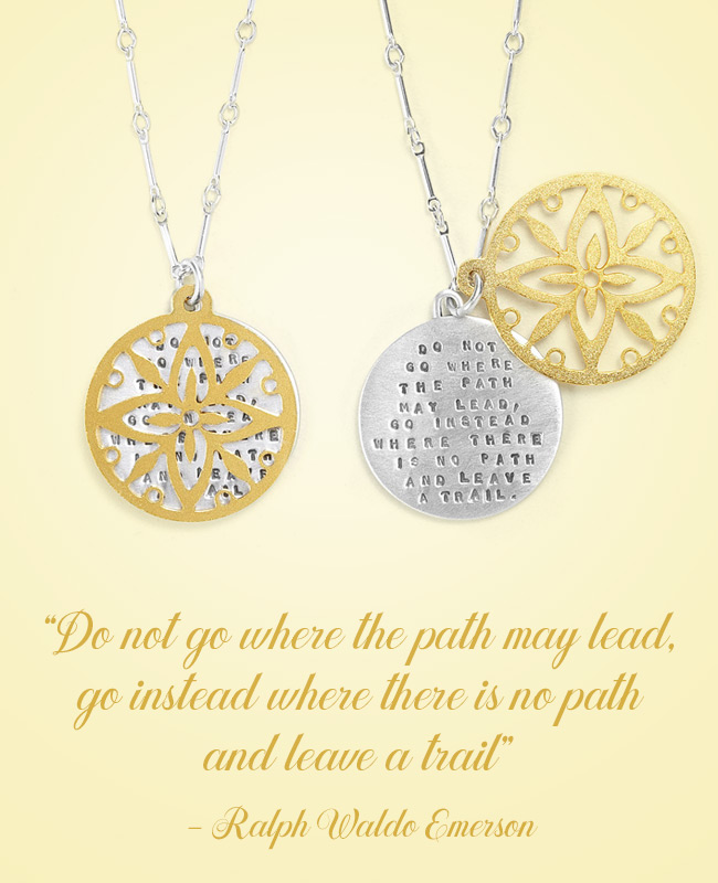 Ralph Waldo Emerson Inspirational Jewelry - Necklace | UncommonGoods